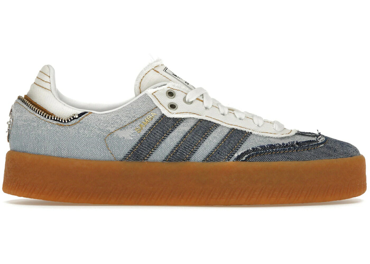 アディダス サクラ色 ジーンズ 白いこと 白いこと WOMEN\u0027S スニーカー レディース ADIDAS SAMBAE ATMOS PINK DENIM (WOMEN\u0027S) / CLOUD WHITE MESA GUM