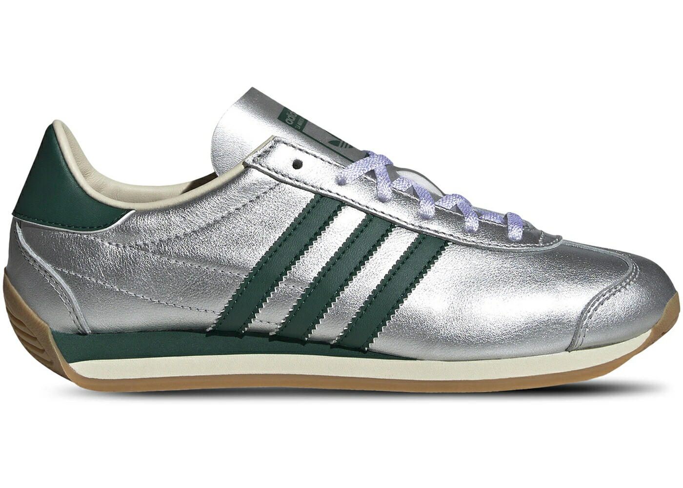 アディダス カントリー しろがね色 しろがね色 緑 緑であること WOMEN\u0027S スニーカー レディース ADIDAS COUNTRY OG SILVER METALLIC COLLEGIATE GREEN (WOMEN\u0027S) / SILVER METALLIC COLLEGIATE GREEN