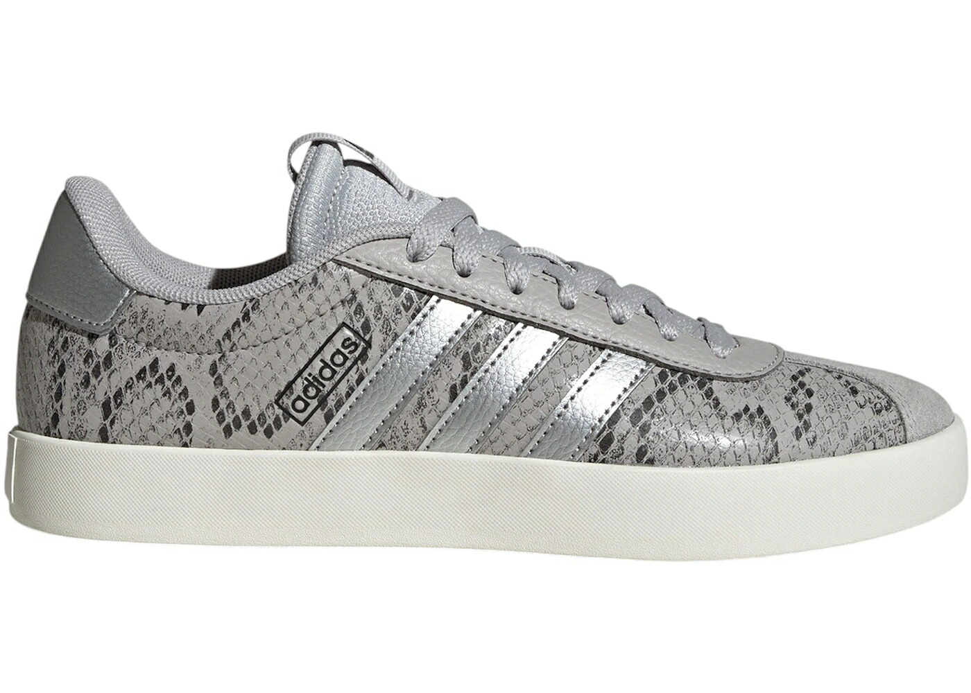 アディダス コート 灰色 グレー 銀色 シルバー 3.0 WOMEN'S スニーカー レディース ADIDAS VL COURT GREY TWO SILVER METALLIC SNAKESKIN (WOMEN'S) / GREY TWO SILVER METALLIC OFF