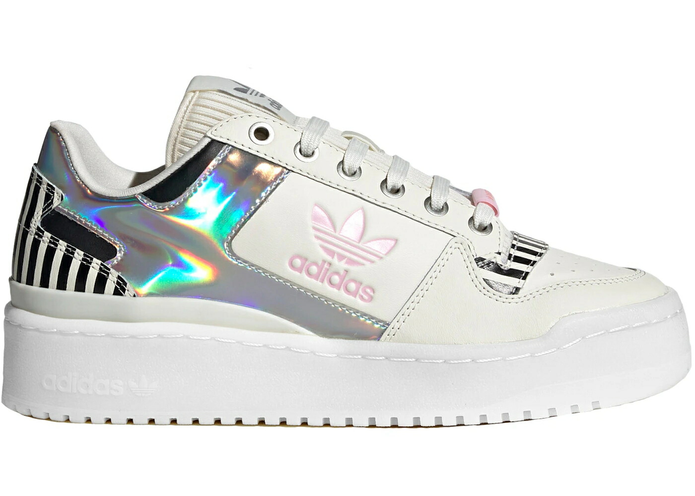 アディダス フォーラム ダンス 白色 ホワイト ピンク コア 黒色 ブラック WOMEN スニーカー レディース ADIDAS FORUM BOLD I LOVE DANCE (WOMEN) / OFF WHITE TRUE PINK CORE BLACK