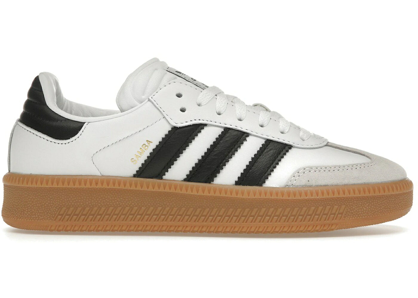 アディダス サンバ 白色 ホワイト 黒色 ブラック コア ジュニア キッズ ADIDAS SAMBA XLG WHITE BLACK GUM (GS) / CLOUD WHITE CORE BLACK GUM ベビー マタニティ スニーカー|スニケス