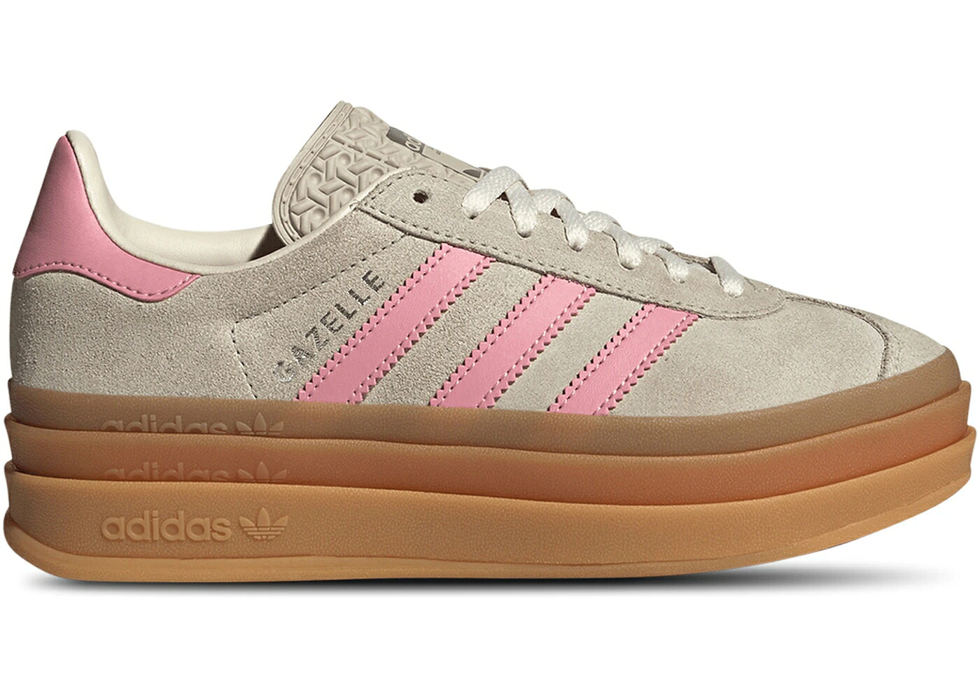 アディダス ガゼル ベージュ ピンク クリーム ジュニア キッズ ADIDAS GAZELLE BOLD BEIGE SEMI PINK SPARK (GS) / BEIGE SEMI PINK SPARK CREAM ベビー マタニティ スニーカー