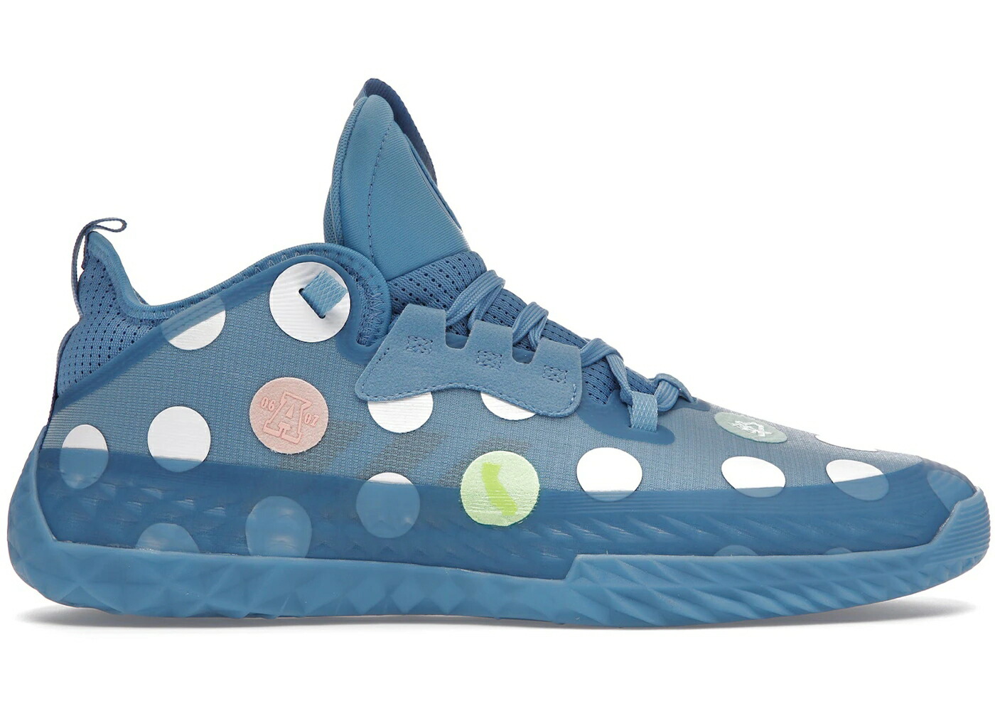 アディダス ハーデン 青色 ブルー チーム クルー 紺色 ネイビー VOL. スニーカー ユニセックス ADIDAS HARDEN 5 FUTURENATURAL LIGHT BLUE POLKA DOT / TEAM LIGHT BLUE CREW NAVY CLOUD メンズ