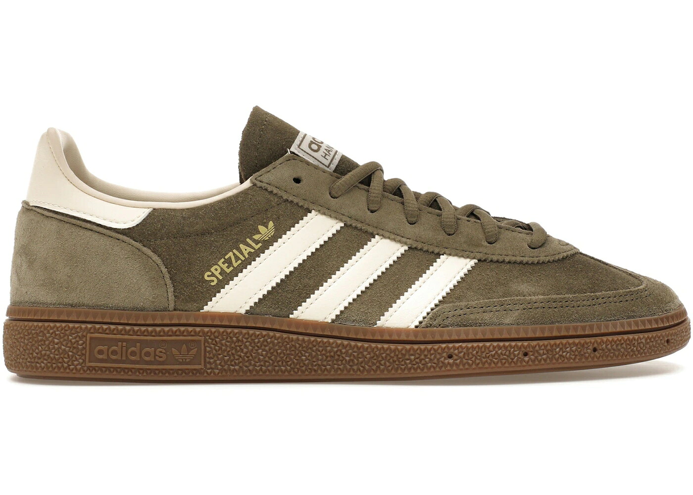 アディダス ハンドボール スペシアル オリーブ 皮膚軟化剤 白いこと 白いこと スニーカー メンズ ADIDAS HANDBALL SPEZIAL OLIVE STRATA CREAM WHITE / OLIVE STRATA CREAM WHITE GUM