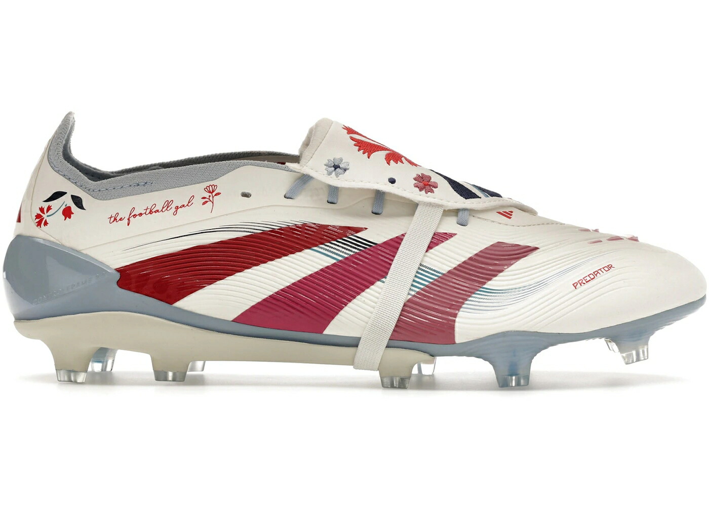 アディダス プレデター エリート 白色 ホワイト ピンク ピュア スニーカー メンズ ADIDAS PREDATOR ELITE FOLD-OVER TONGUE FG DIANA AL SHAMMARI THE FOOTBALL GAL / OFF WHITE EASY PINK PURE RUBY