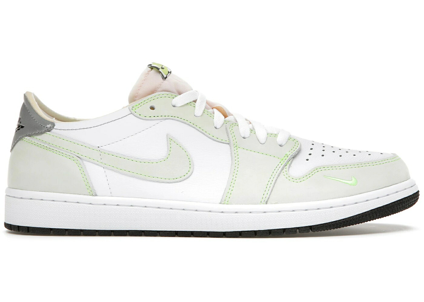 ナイキ ジョーダン 白いこと 白いこと 緑 緑であること 黒いこと 黒いこと スニーカー メンズ JORDAN 1 RETRO LOW WHITE GHOST GREEN BLACK / WHITE GHOST GREEN BLACK