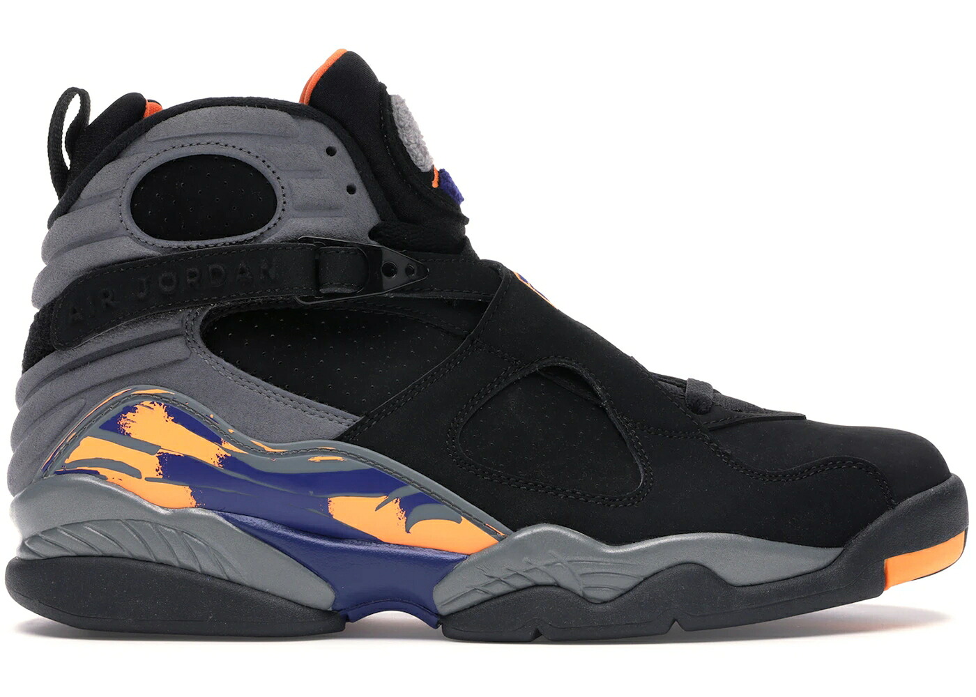 ナイキ ジョーダン フェニックス サンズ 黒色 ブラック クール 灰色 グレー スニーカー メンズ JORDAN 8 RETRO PHOENIX SUNS / BLACK BRIGHT CITRUS COOL GREY|スニケス