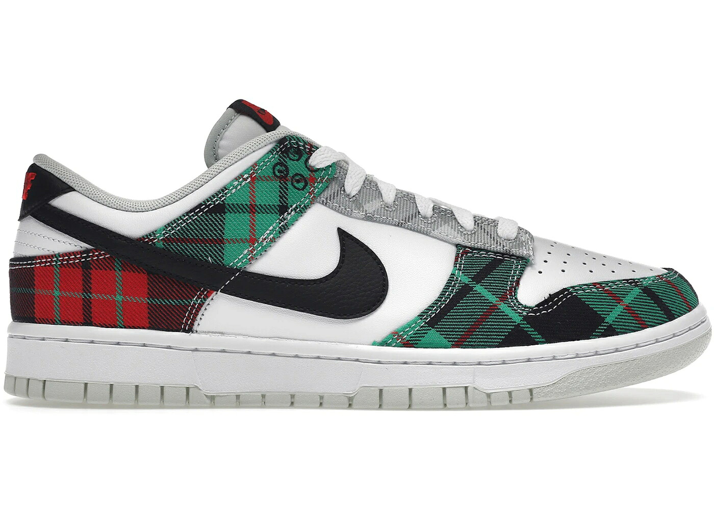 ナイキ ダンク 白いこと 白いこと 黒いこと 黒いこと 赤 赤いこと ダンクロー スニーカー メンズ NIKE DUNK LOW TARTAN PLAID / WHITE BLACK WHITE UNIVERSITY RED