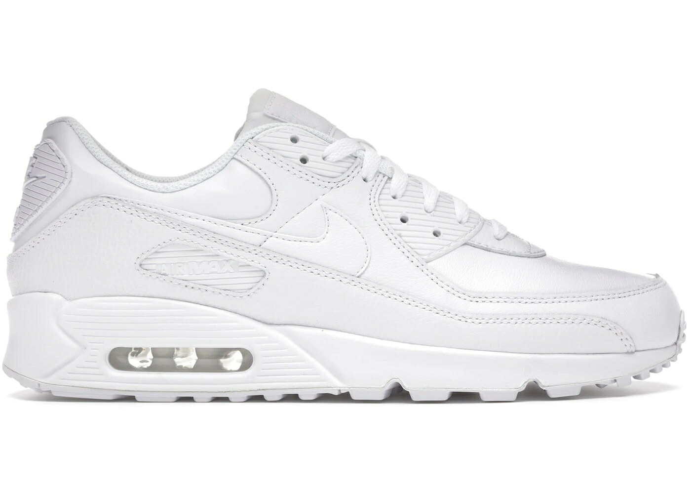 ナイキ マックス レザー 白色 ホワイト エアマックス スニーカー メンズ NIKE AIR MAX 90 LEATHER TRIPLE WHITE / WHITE WHITE WHITE|スニケス