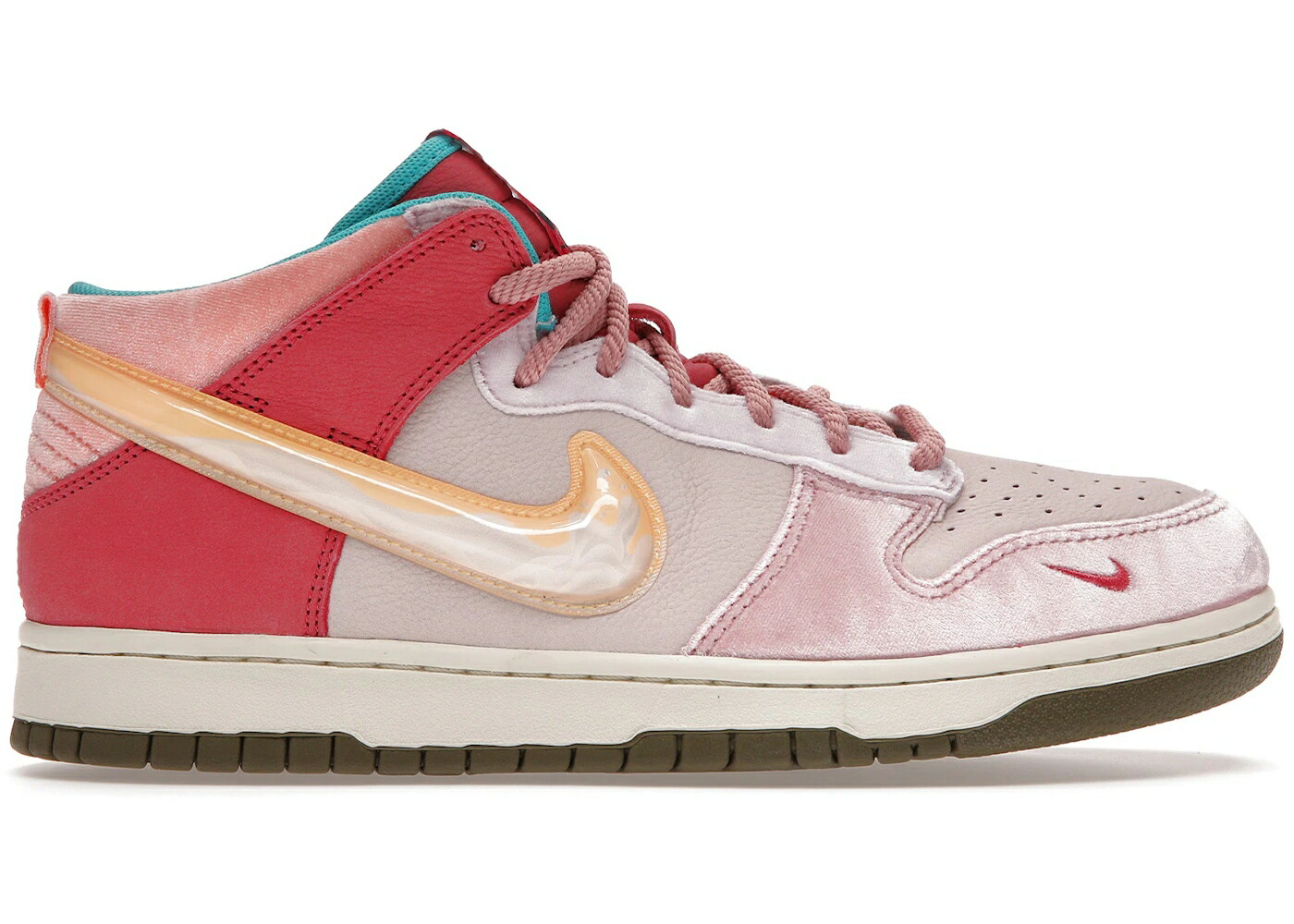 ナイキ ダンク ミッド フリー ランチ ピンク スニーカー メンズ NIKE DUNK MID SOCIAL STATUS FREE LUNCH STRAWBERRY MILK / LIGHT SOFT PINK SHY PINK TAN