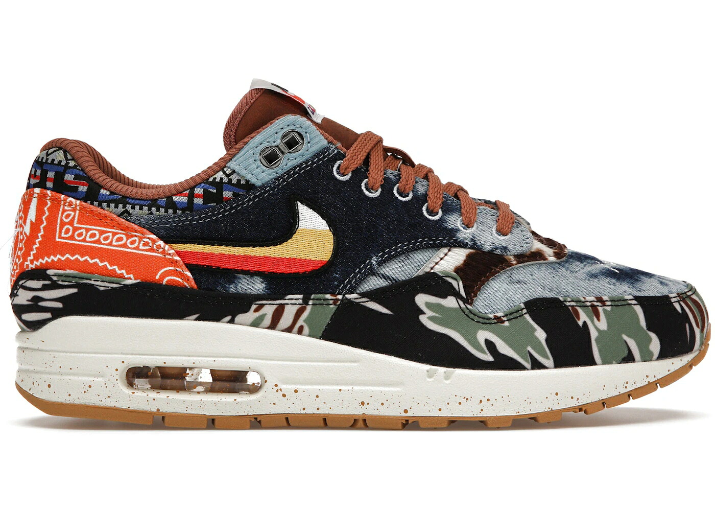 ナイキ マックス ゴールド 黒いこと 黒いこと 大気圏マックス スニーカー メンズ NIKE AIR MAX 1 SP CONCEPTS HEAVY / ELEMENTAL GOLD SAIL BLACK WORN