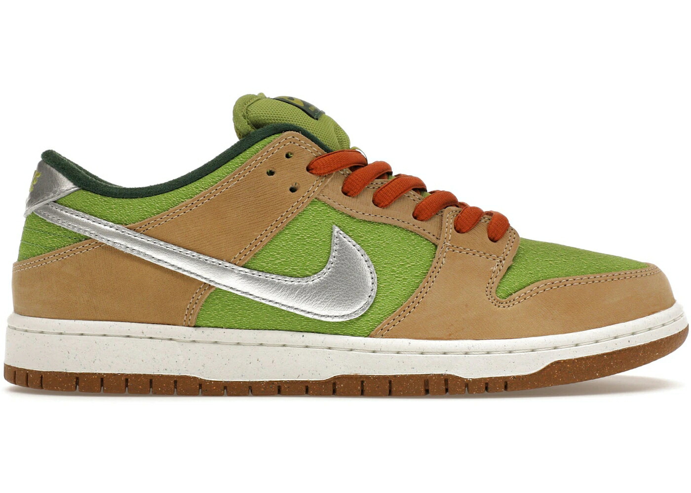 ナイキ エスビー ダンク しろがね色 しろがね色 ダンクロー スニーカー メンズ NIKE SB DUNK LOW ESCARGOT / SESAME METALLIC SILVER PEAR FIR