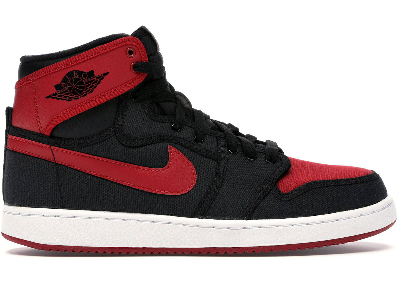 ナイキ ジョーダン 黒色 ブラック 赤 レッド 白色 ホワイト スニーカー メンズ JORDAN 1 RETRO KO BRED (2015) / BLACK VARSITY RED WHITE