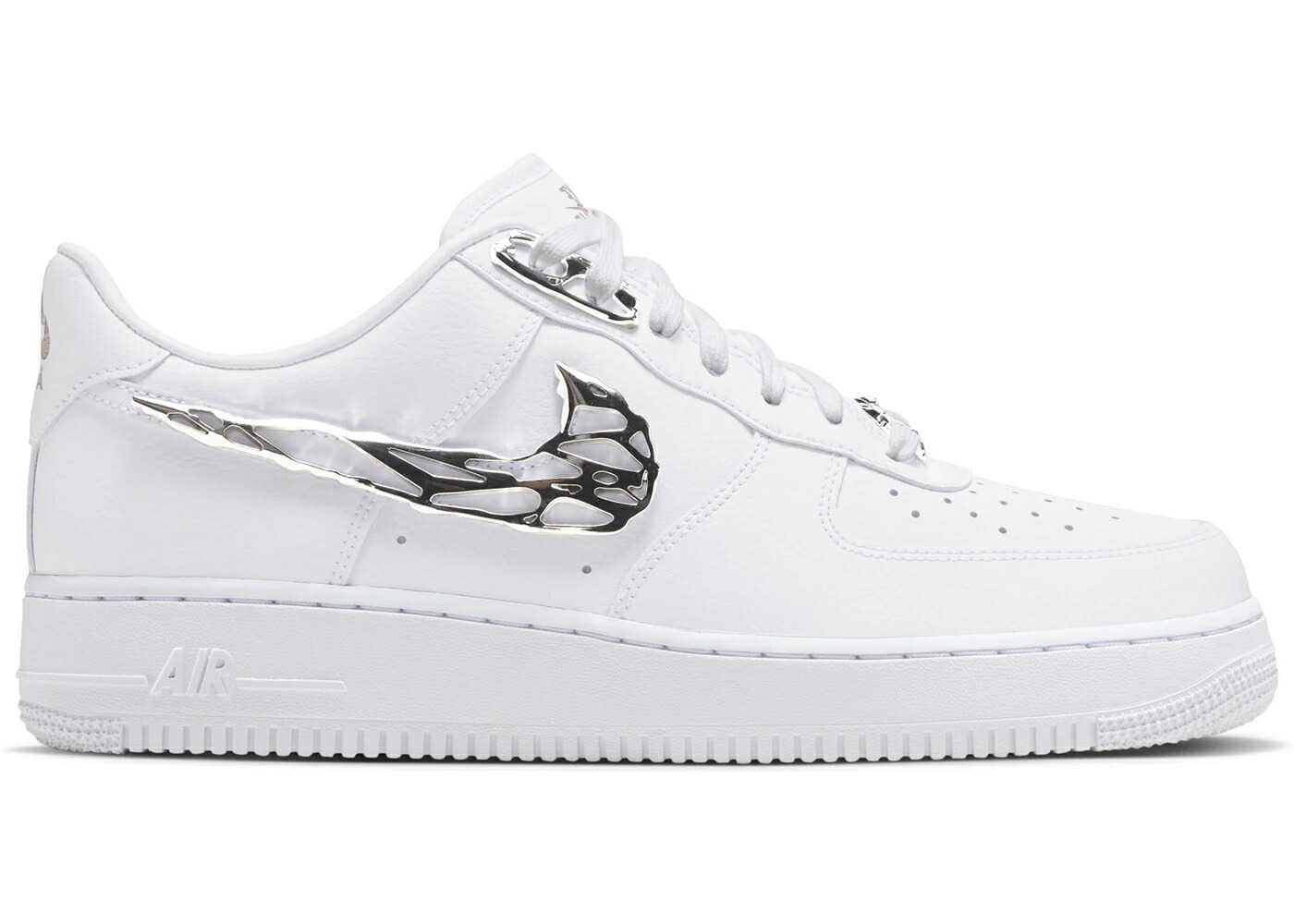 ナイキ 金属元素 白いこと 白いこと 黒いこと 黒いこと 空軍 \u002707 スニーカー メンズ NIKE AIR FORCE 1 LOW PRM 2 MOLTEN METAL / WHITE BLACK WHITE WHITE