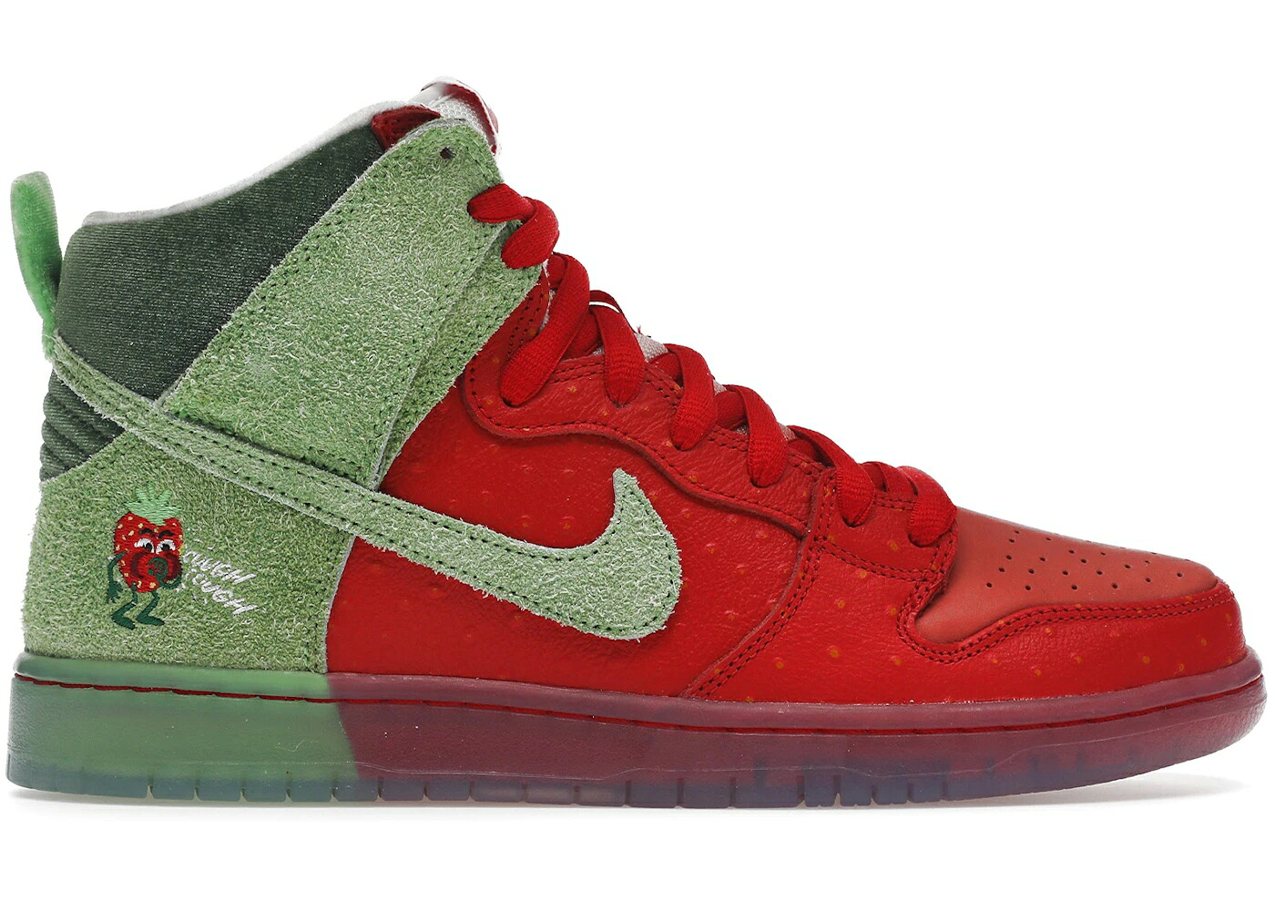 ナイキ エスビー ダンク 御機嫌 赤 赤いこと 緑 緑であること ダンクハイ スニーカー メンズ NIKE SB DUNK HIGH STRAWBERRY COUGH (REGULAR BOX) / UNIVERSITY RED SPINACH GREEN