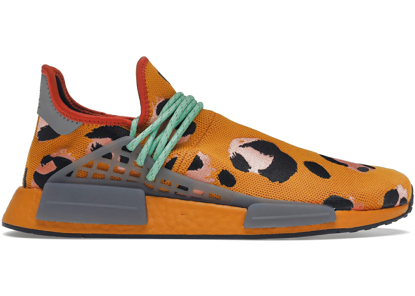 アディダス 橙 オレンジ色 中核グループ 黒いこと 黒いこと スニーカー メンズ ADIDAS NMD HU ANIMAL PRINT / FOCUS ORANGE CORE BLACK
