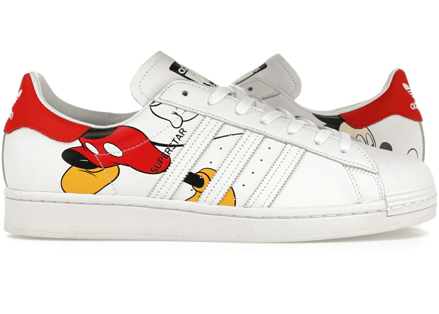 アディダス はやりっ児 白いこと 白いこと ゴールド スニーカー メンズ ADIDAS SUPERSTAR MICKEY MOUSE / CLOUD WHITE GOLD METALLIC