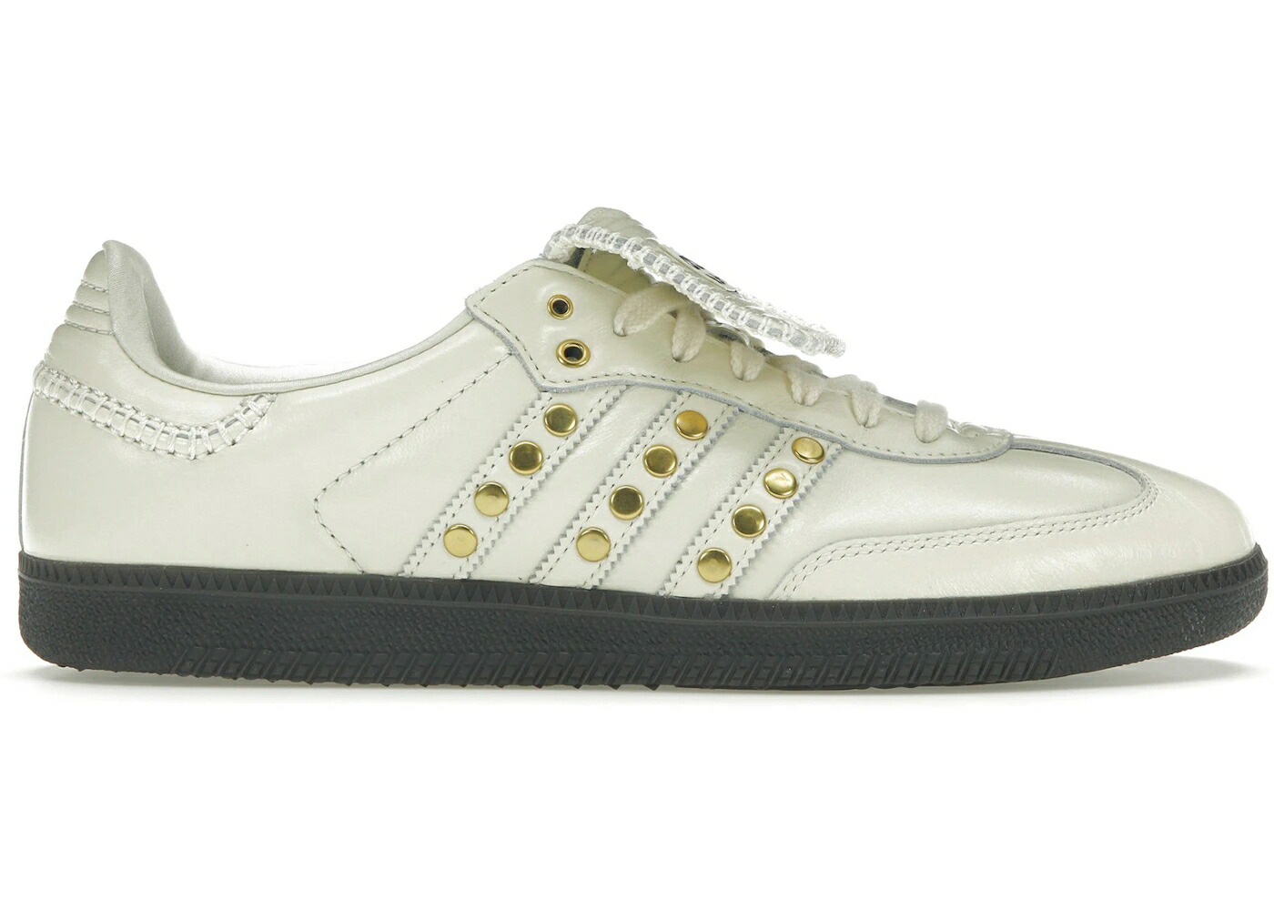 アディダス サンバ 皮膚軟化剤 白いこと 白いこと 中核グループ スニーカー メンズ ADIDAS SAMBA WALES BONNER STUDDED PACK CREAM WHITE / CREAM WHITE CREAM WHITE CORE