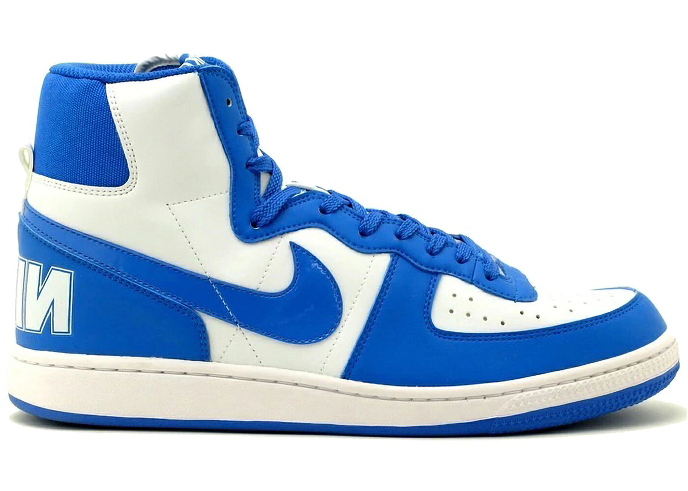 ナイキ ターミネーター ハイ 白色 ホワイト 青色 ブルー スニーカー メンズ NIKE TERMINATOR HIGH BASIC WHITE ITALY BLUE / WHITE ITALY BLUE|スニケス