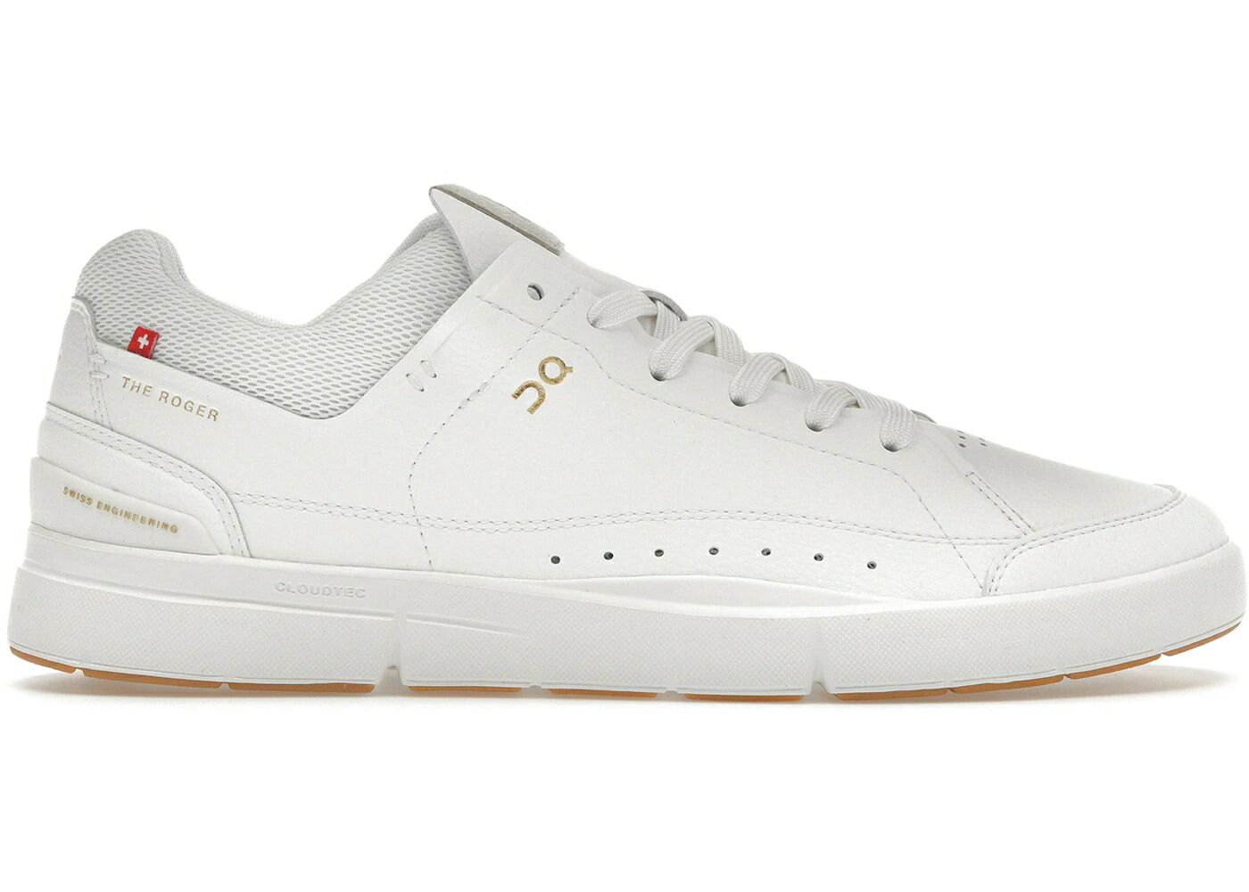 オン コート 白色 ホワイト スニーカー メンズ ON THE ROGER CENTRE COURT WHITE GUM / WHITE GUM