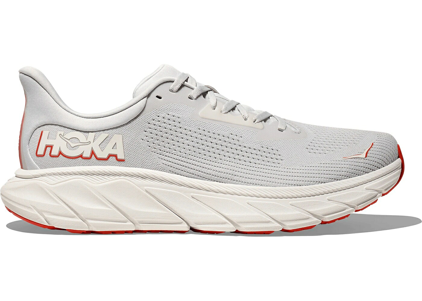 ホカオネオネ 薄墨色 薄墨色 赤 赤いこと スニーカー メンズ HOKA ONE ONE HOKA ONE ARAHI 7 COSMIC GREY RUBY RED / COSMIC GREY RUBY RED