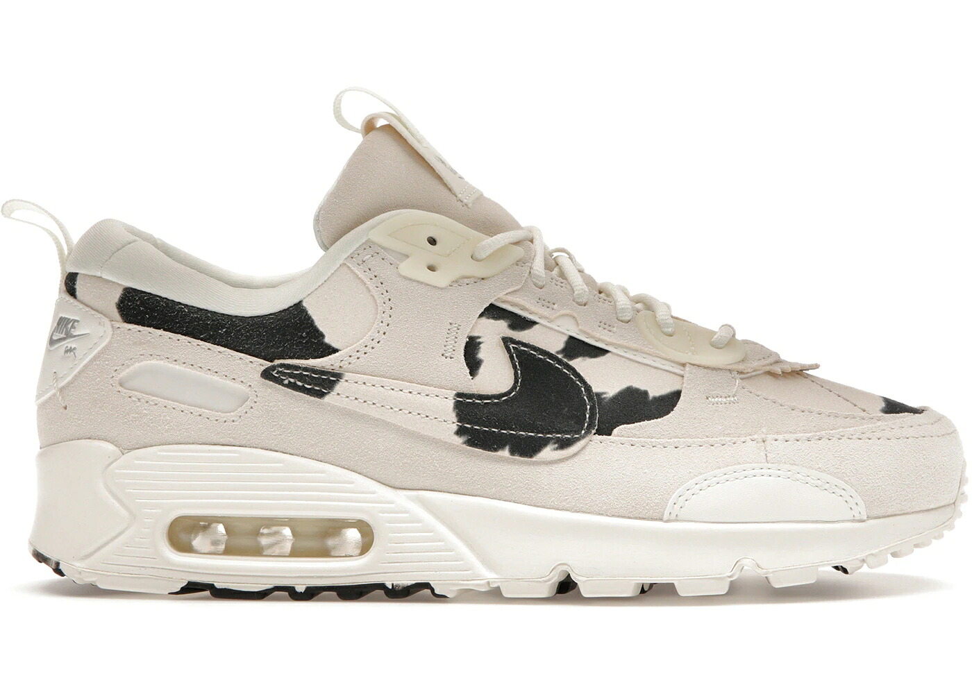 ナイキ マックス ベージュ 黒いこと 黒いこと 大気圏マックス WOMEN\u0027S スニーカー レディース NIKE AIR MAX 90 FUTURA COW PRINT (WOMEN\u0027S) / BEIGE BEIGE BLACK