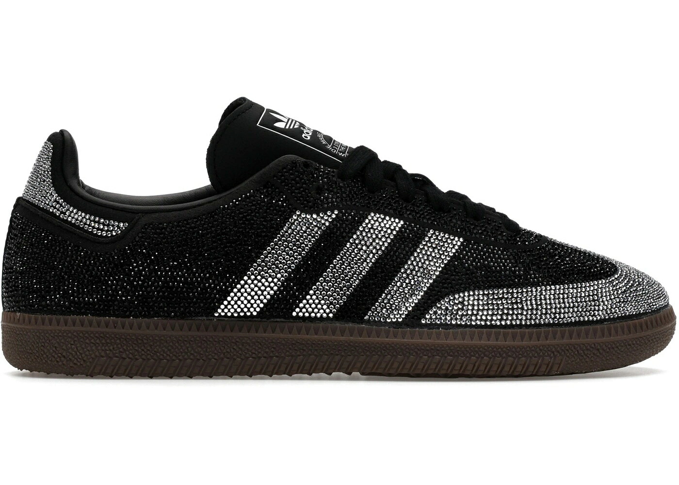 アディダス サンバ 黒色 ブラック 銀色 シルバー コア WOMEN'S スニーカー レディース ADIDAS SAMBA OG RHINESTONE BLACK SILVER (WOMEN'S) / CORE BLACK CORE BLACK DARK GUM