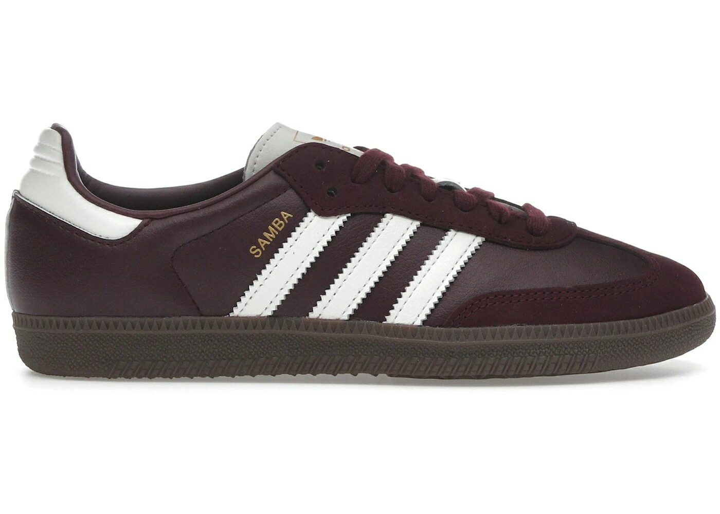 アディダス サンバ マルーン 白色 ホワイト WOMEN スニーカー レディース ADIDAS SAMBA OG MAROON OFF WHITE GUM (WOMEN) / MAROON OFF WHITE GUM