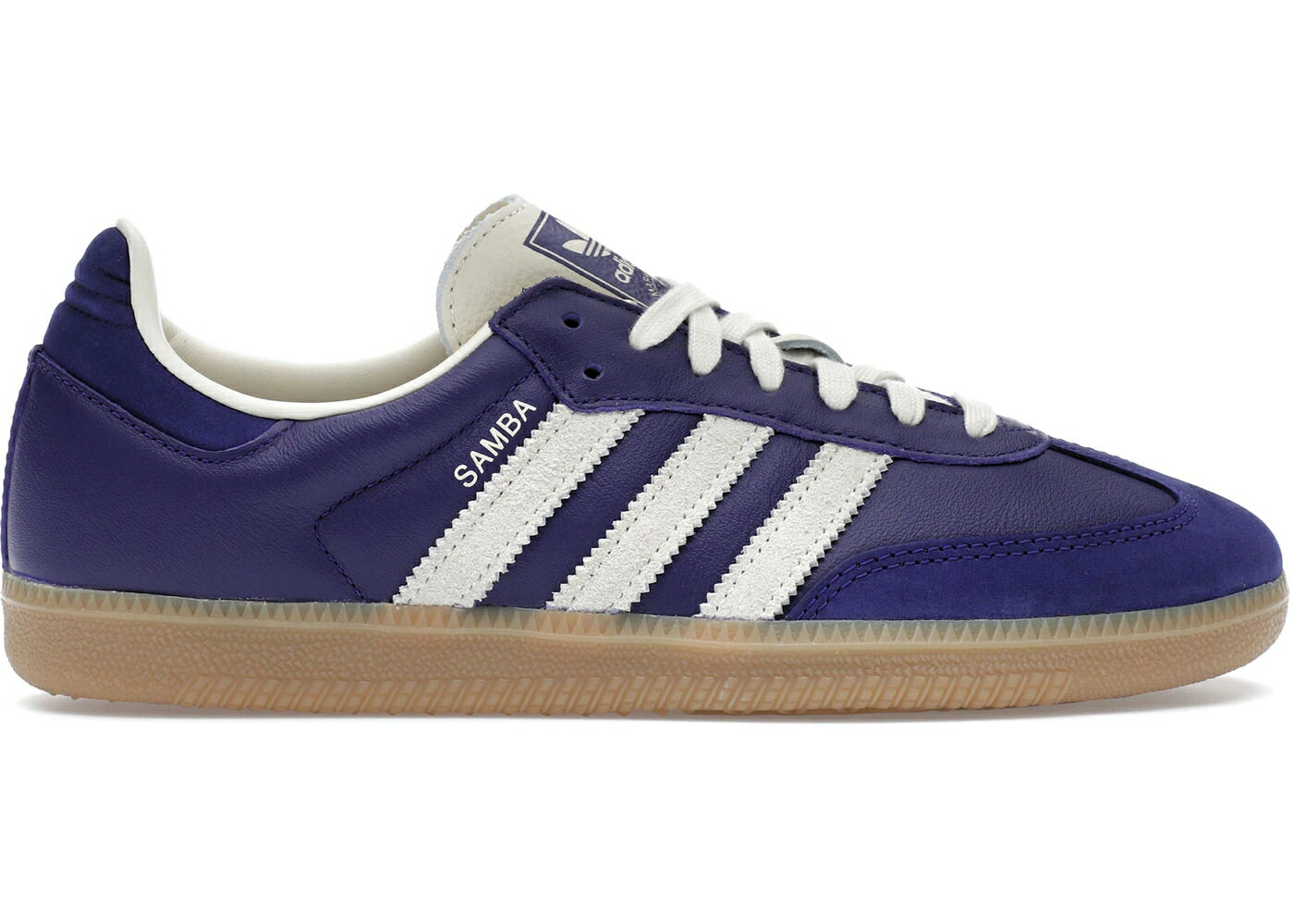 アディダス サンバ 紫 パープル クリーム 白色 ホワイト WOMEN スニーカー レディース ADIDAS SAMBA OG COLLEGIATE PURPLE CREAM (WOMEN) / COLLEGIATE PURPLE CREAM WHITE