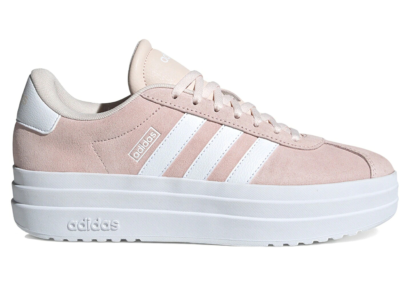 アディダス 厚地の外套 白いこと 白いこと WOMEN\u0027S スニーカー レディース ADIDAS VL COURT BOLD WONDER QUARTZ (WOMEN\u0027S) / WONDER QUARTZ CLOUD WHITE CLOUD