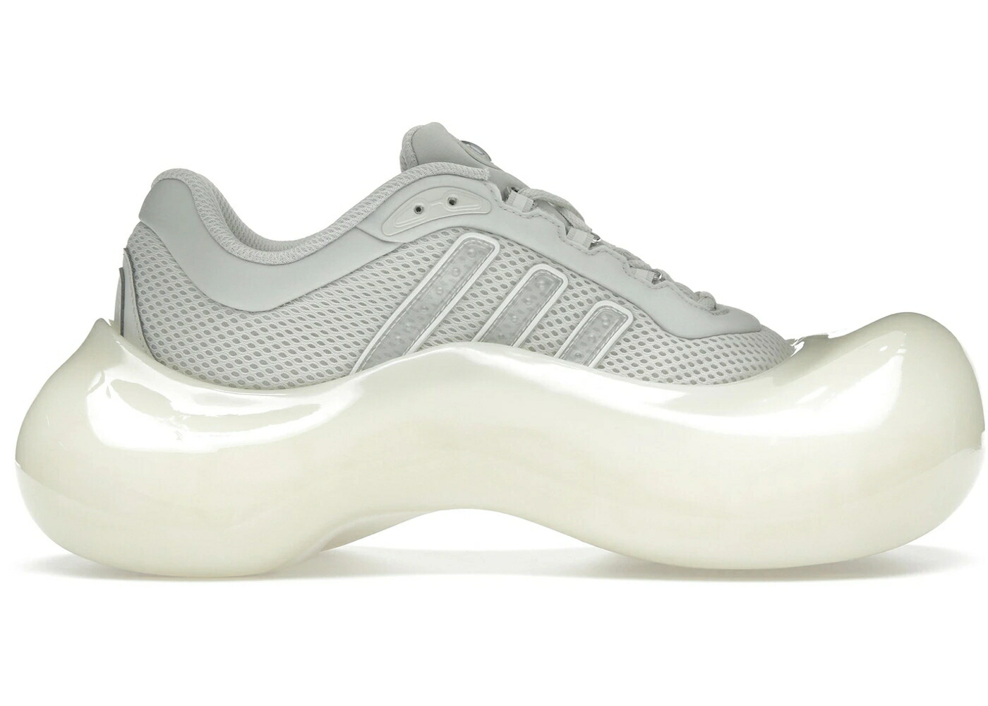 アディダス 白色 ホワイト 銀色 シルバー WOMEN'S スニーカー レディース ADIDAS MOONRUBBER MEGARIDE AVAVAV OFF WHITE (WOMEN'S) / OFF WHITE SILVER METALLIC CHALK