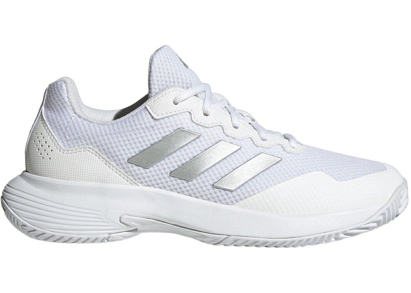 アディダス 白色 ホワイト 銀色 シルバー 2.0 WOMEN スニーカー レディース ADIDAS GAMECOURT CLOUD WHITE SILVER METALLIC (WOMEN) / CLOUD WHITE SILVER METALLIC