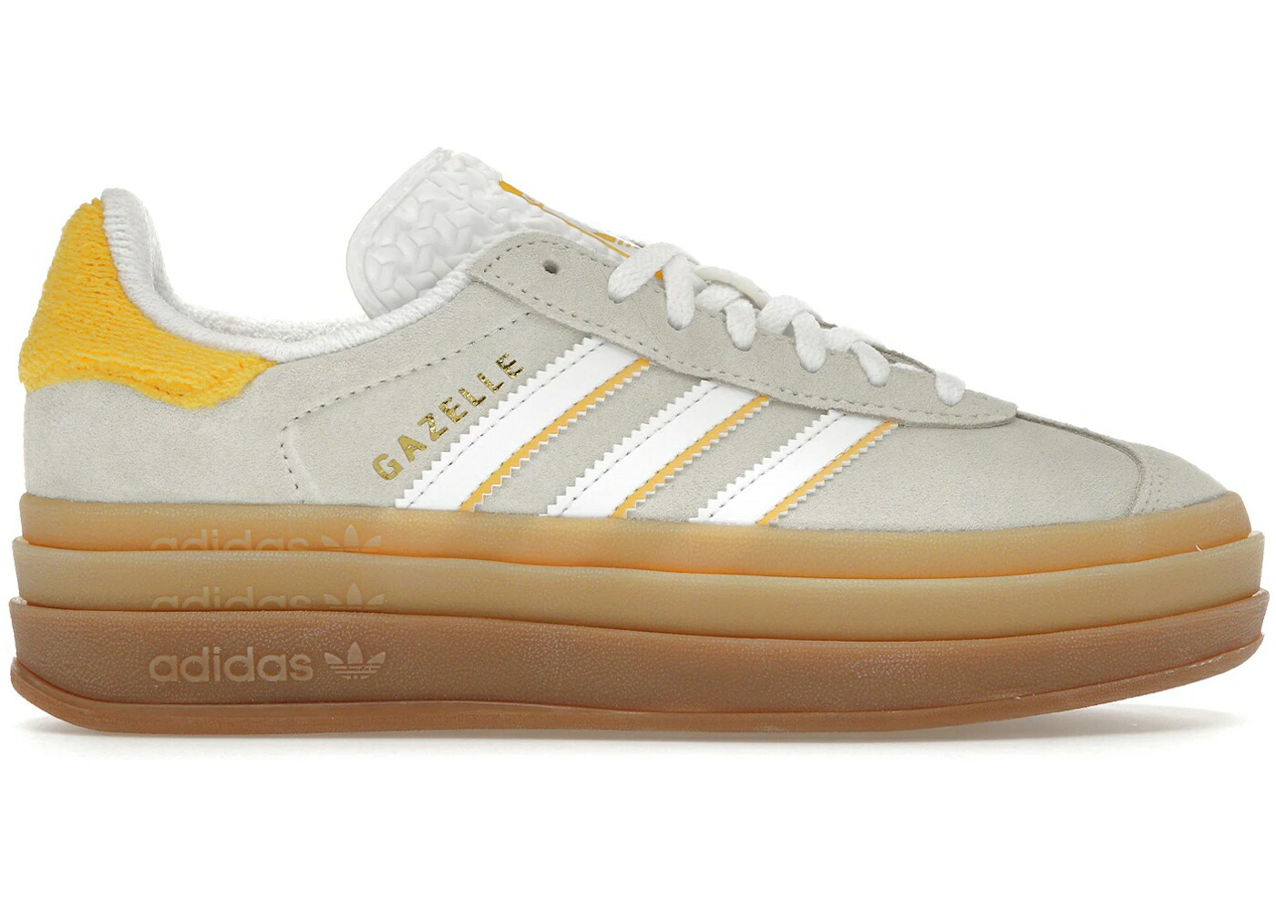 アディダス ガゼル 象牙色 ゴールド 白いこと 白いこと WOMEN\u0027S スニーカー レディース ADIDAS GAZELLE BOLD IVORY GOLD (WOMEN\u0027S) / IVORY WHITE BOLD GOLD