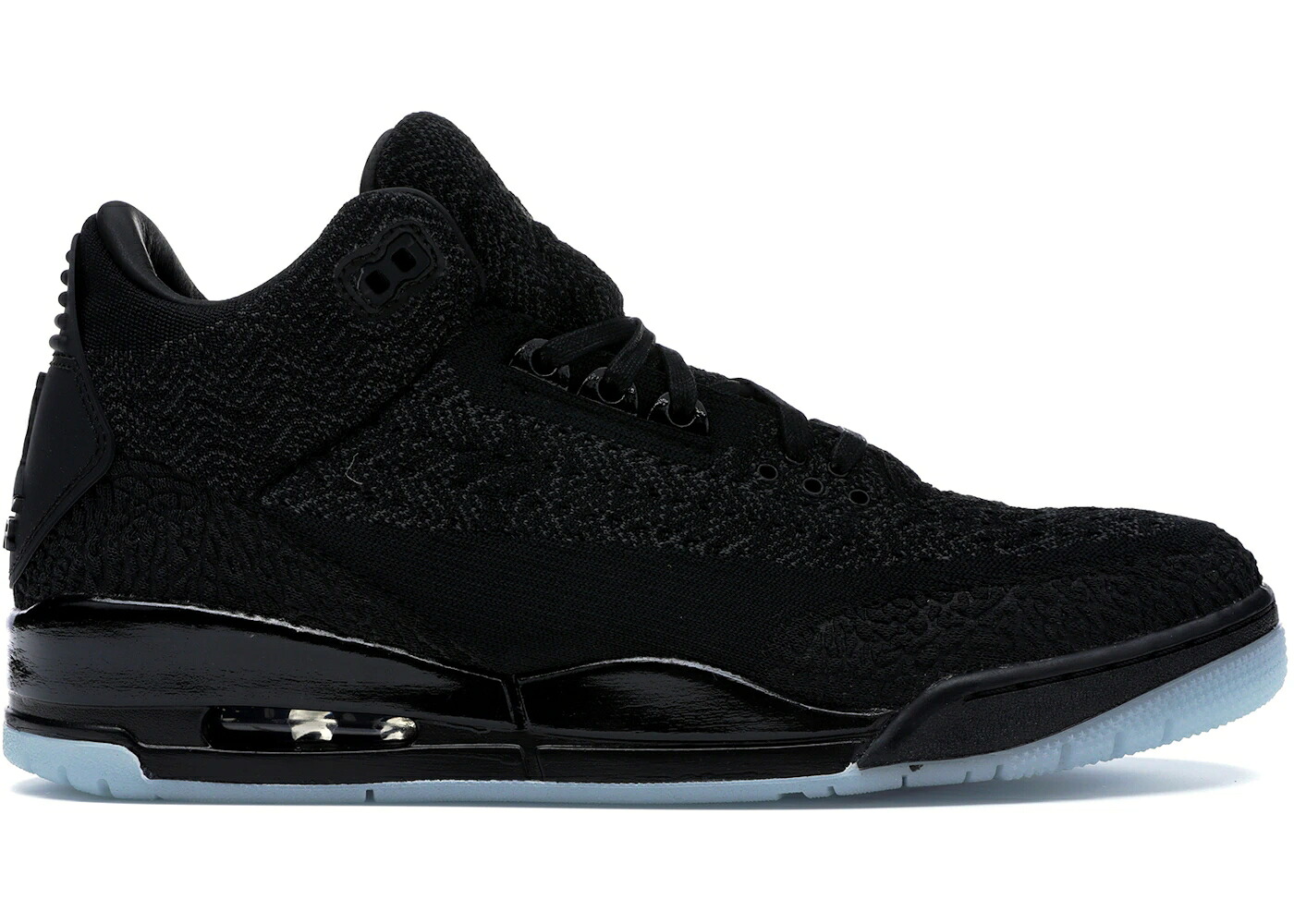 ナイキ ジョーダン フライニット 黒色 ブラック スニーカー メンズ JORDAN 3 RETRO FLYKNIT BLACK / BLACK BLACK ANTHRACITE|スニケス
