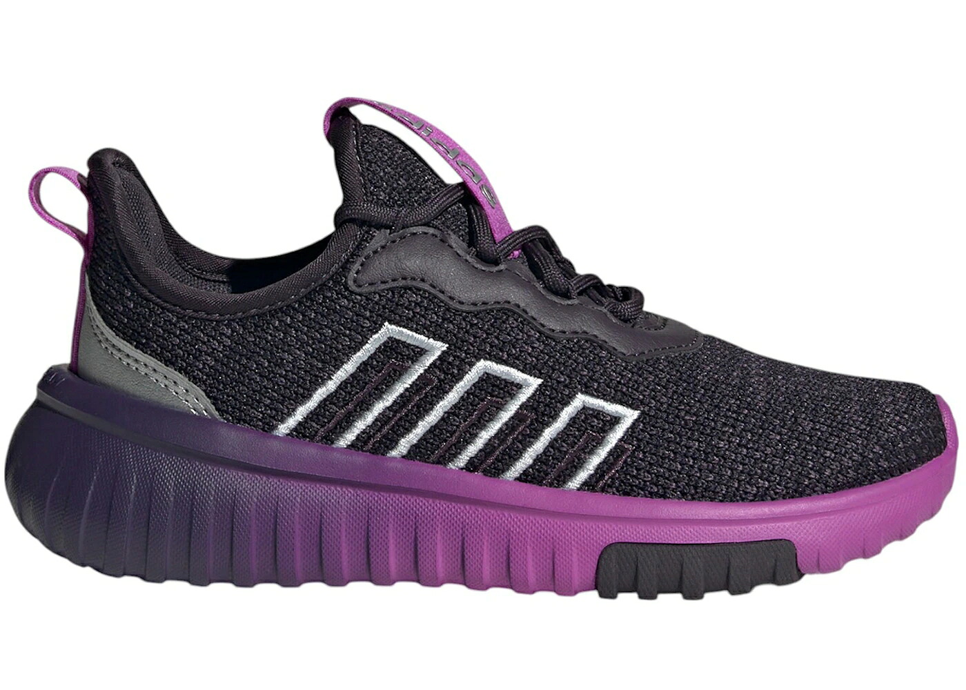アディダス フローレス 黒色 ブラック 銀色 シルバー 2.0 ジュニア キッズ ADIDAS KAPTIR FLOW AURORA BLACK SILVER METALLIC PLUM (GS) / AURORA BLACK SILVER METALLIC ベビー マタニティ スニーカー|スニケス