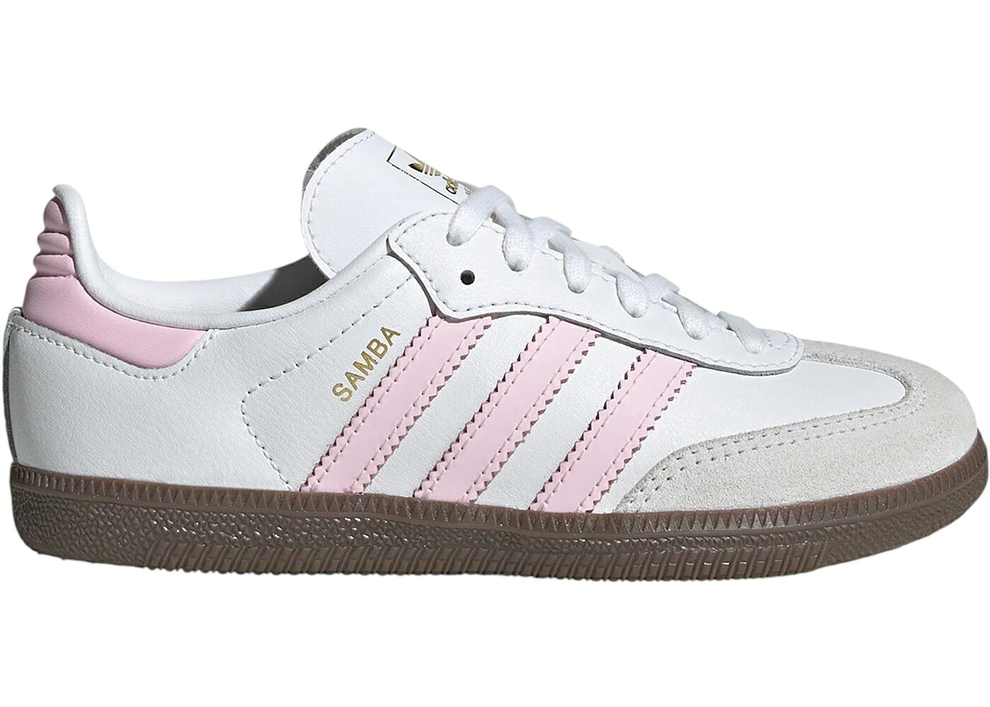 アディダス サンバ 白色 ホワイト ピンク ジュニア キッズ ADIDAS SAMBA OG WHITE CLEAR PINK GUM (PS) / CLOUD WHITE CLEAR PINK GUM ベビー マタニティ スニーカー｜スニケス