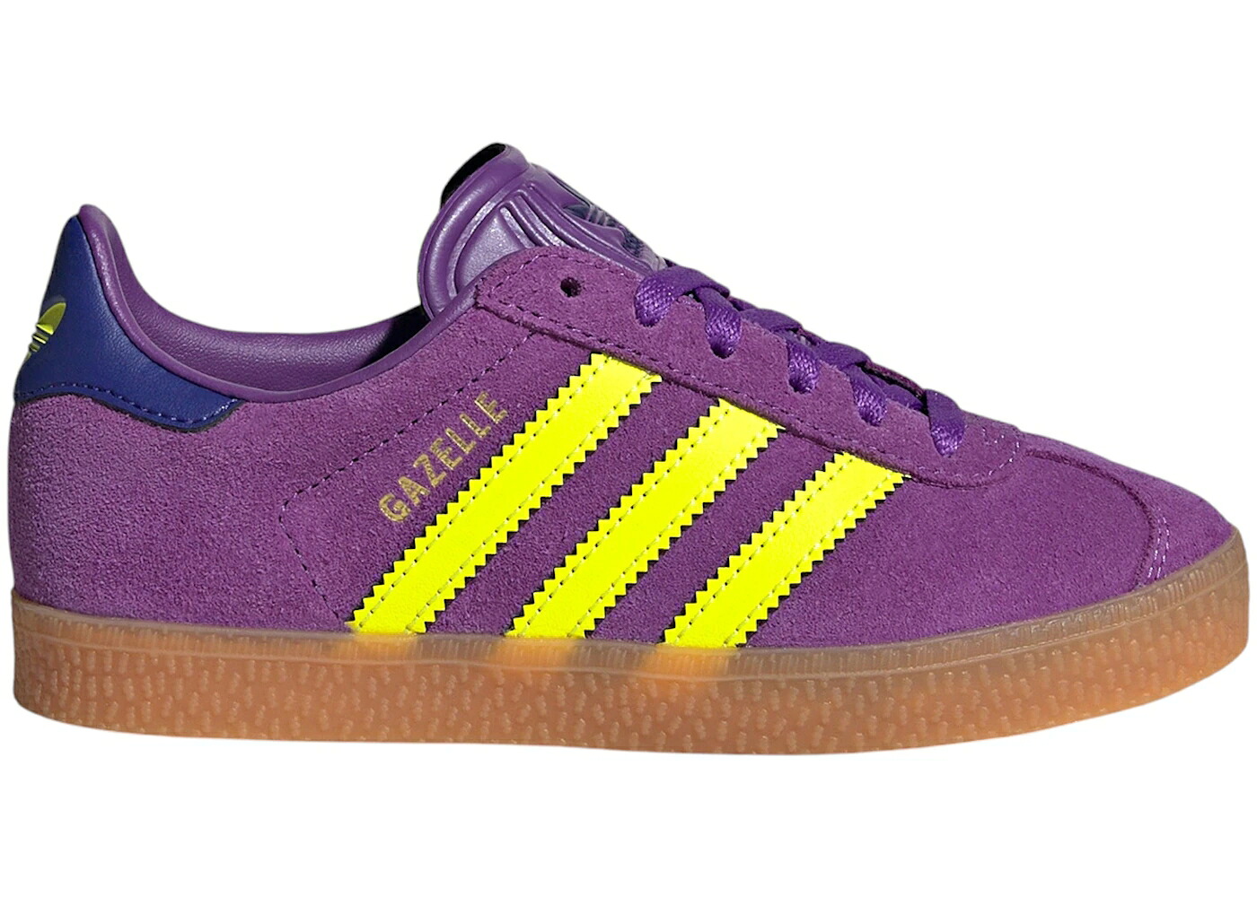 アディダス ガゼル 紫 パープル 黄色 イエロー ジュニア キッズ ADIDAS GAZELLE ACTIVE PURPLE SOLAR YELLOW COLLEGIATE (PS) / ACTIVE PURPLE SOLAR YELLOW ベビー マタニティ スニーカー