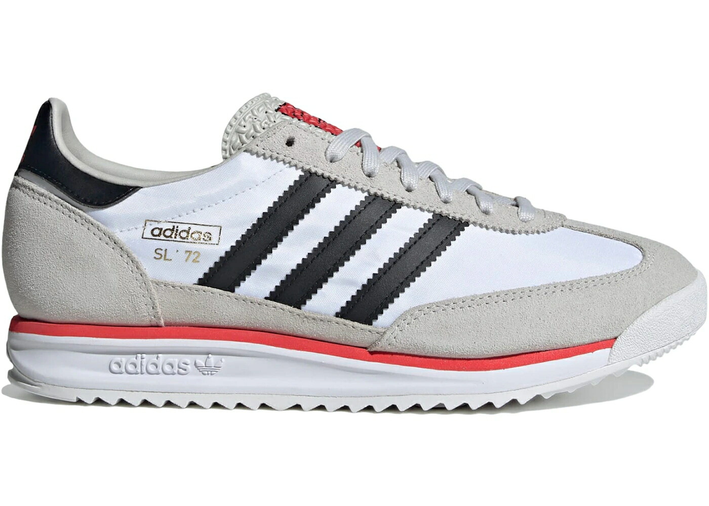 アディダス 白色 ホワイト コア 黒色 ブラック 灰色 グレー スニーカー メンズ ADIDAS SL 72 RS CLOUD WHITE CORE BLACK / CLOUD WHITE CORE BLACK GREY ONE