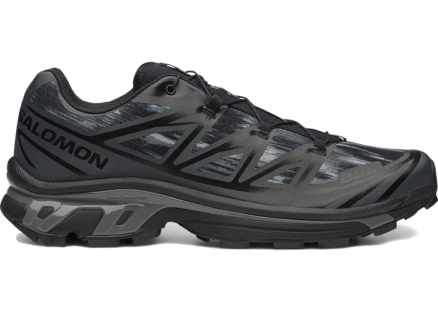 サロモン 黒いこと 黒いこと 家鴨柄 スニーカー メンズ SALOMON XT-6 BLACK ASPHALT CAMO / BLACK ASPHALT CASTLEROCK