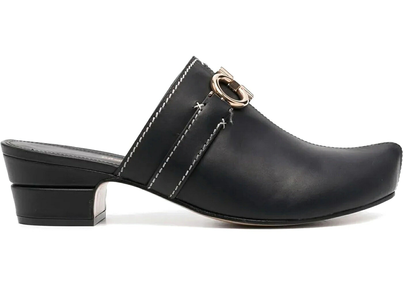 レザー 黒色 ブラック WOMEN スニーカー レディース FERRAGAMO GANCINI LEATHER MULES BLACK (WOMEN) /