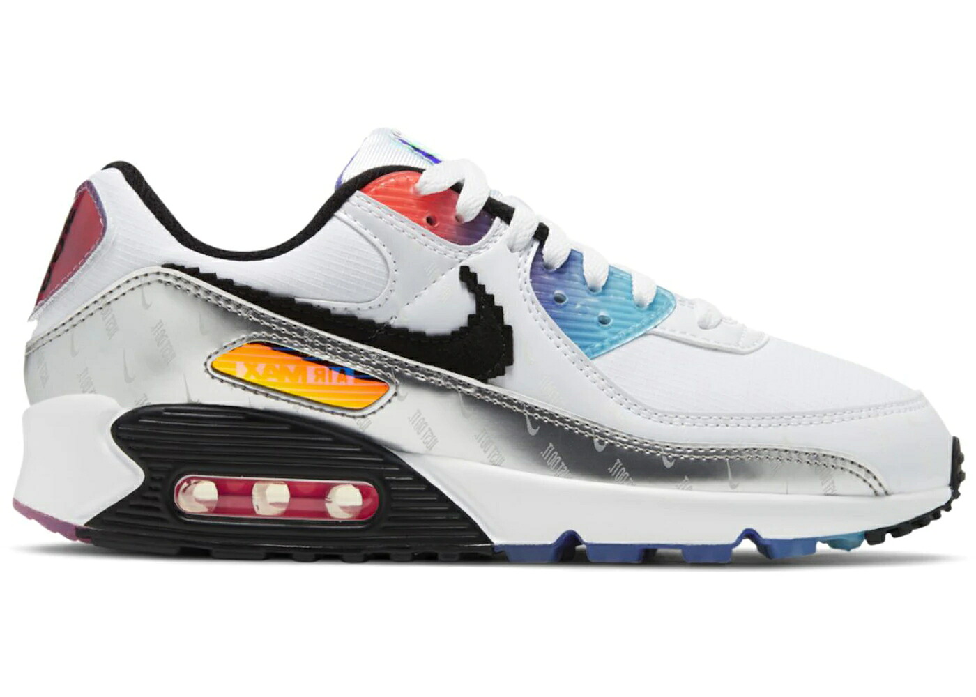 ナイキ マックス ゲーム 白色 ホワイト 黒色 ブラック エアマックス WOMEN'S スニーカー レディース NIKE AIR MAX 90 HAVE A GOOD GAME (WOMEN'S) / WHITE BLACK WHITE｜スニケス