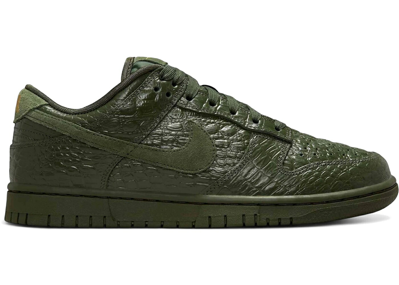 ナイキ ダンク クロコダイル 炭素 緑 緑であること ゴールド ダンクロー WOMEN\u0027S スニーカー レディース NIKE DUNK LOW CROCODILE (WOMEN\u0027S) / CARBON GREEN METALLIC GOLD