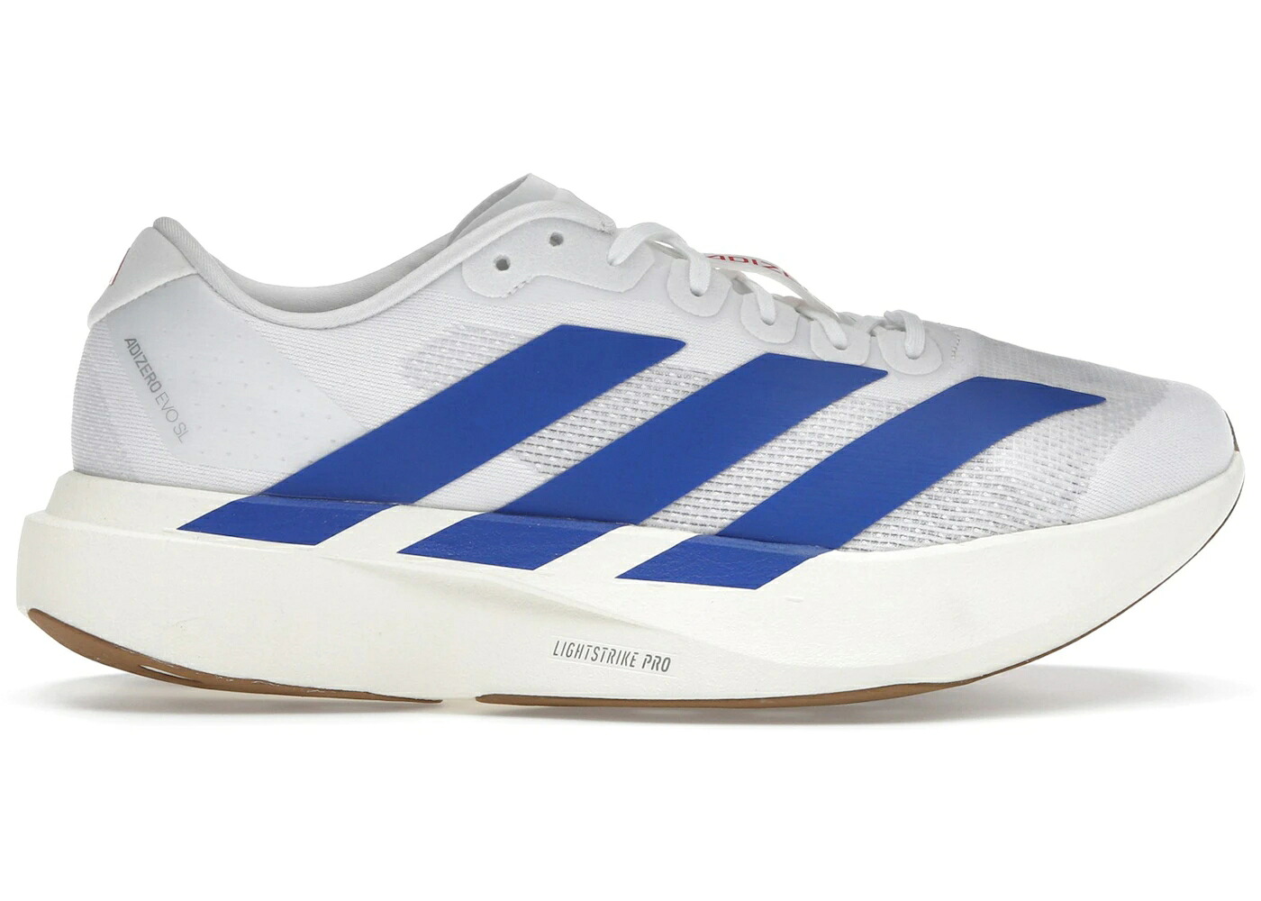アディダス アディゼロ 白いこと 白いこと 青味 青色 純然たる スニーカー メンズ ADIDAS ADIZERO EVO SL WHITE ROYAL BLUE / CLOUD WHITE ROYAL BLUE PURE RUBY 靴-スニーカー