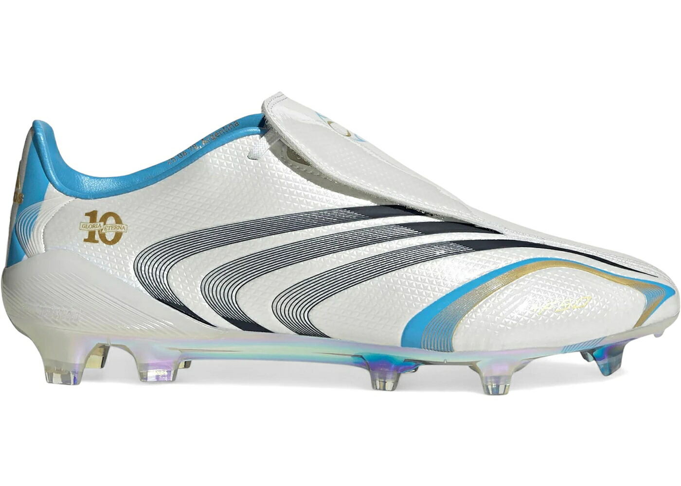 アディダス エリート アルゼンチン コア 白色 ホワイト ナイト 紺色 ネイビー ゴールド スニーカー メンズ ADIDAS F50 ELITE TUNIT FG MESSI ARGENTINA / CORE WHITE NIGHT NAVY GOLD