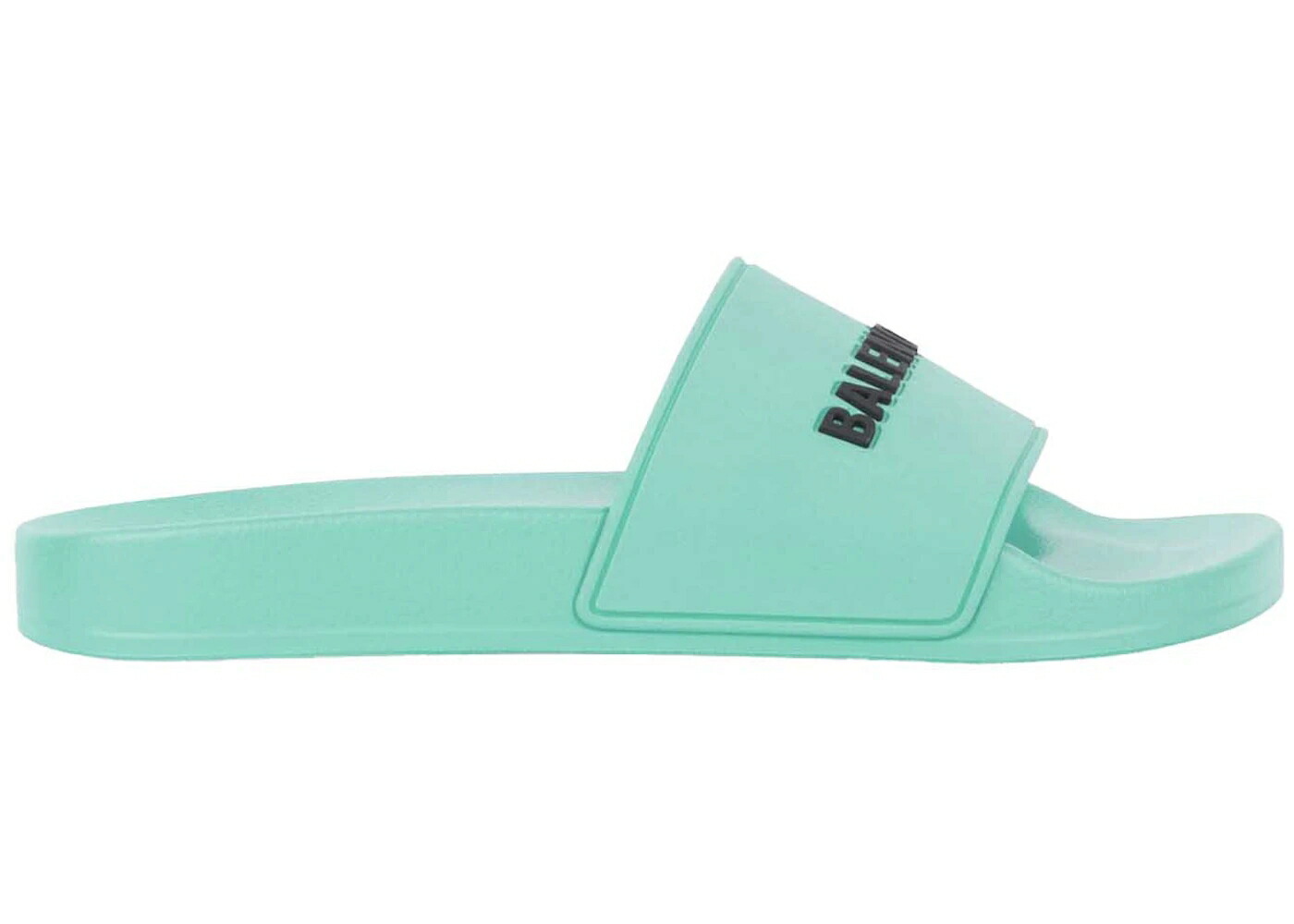 バレンシアガ スウィミングプール サンダル 緑 緑であること 黒いこと 黒いこと スニーカー メンズ BALENCIAGA POOL SLIDE LIGHT GREEN / LIGHT GREEN BLACK メンズ靴-スニーカー