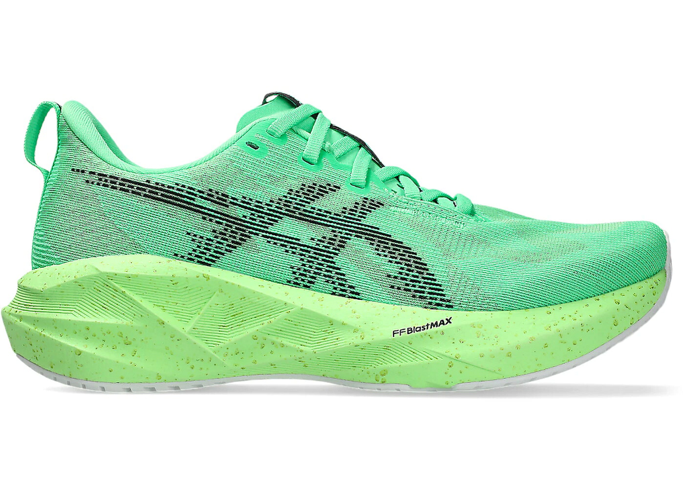 アシックス 緑 グリーン 黒色 ブラック WOMEN'S スニーカー レディース ASICS NOVABLAST 5 EKIDEN VITAL GREEN BLACK (WOMEN'S) / VITAL GREEN BLACK|スニケス