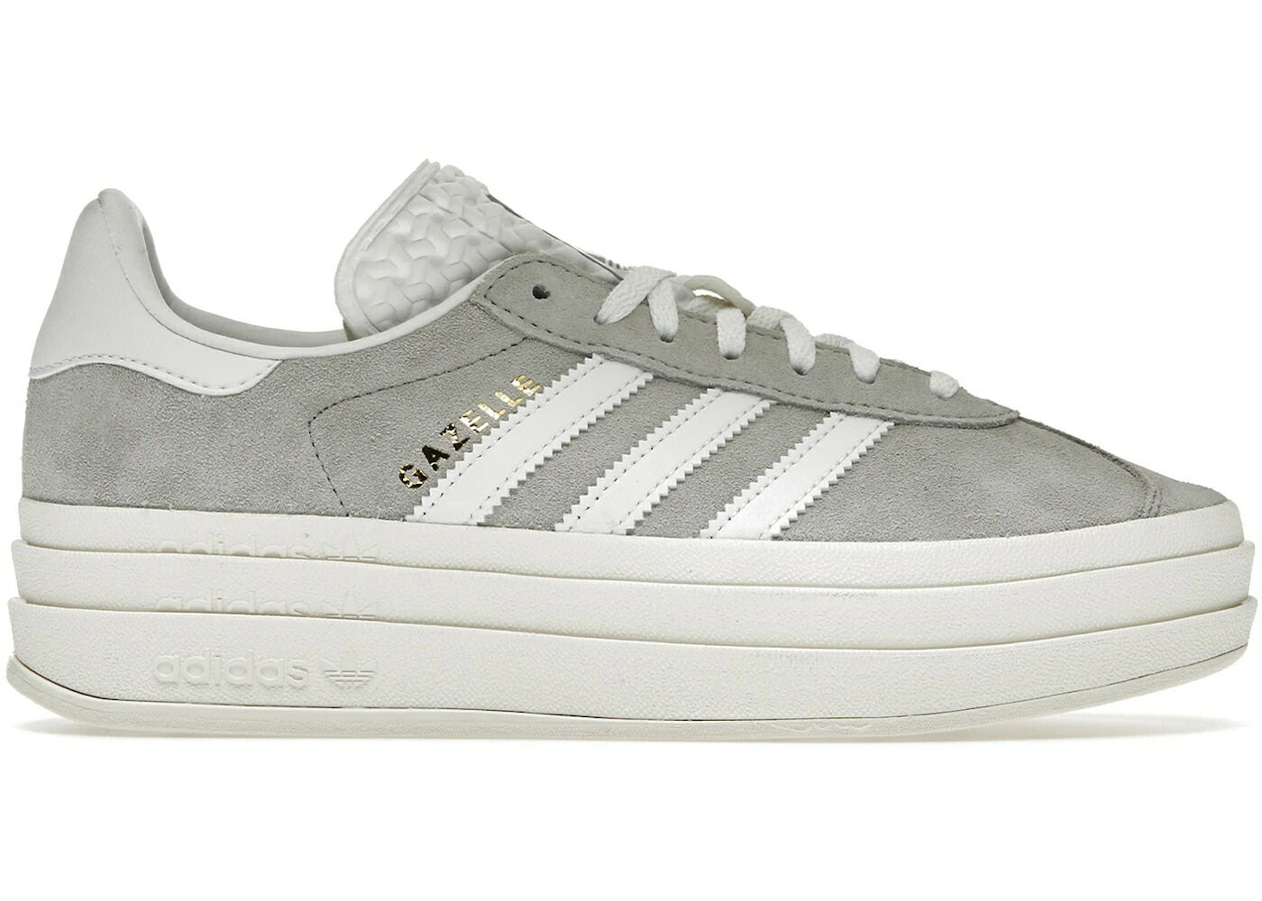 アディダス ガゼル 灰色 グレー 白色 ホワイト コア WOMEN スニーカー レディース ADIDAS GAZELLE BOLD GREY WHITE (WOMEN) / GREY TWO FOOTWEAR WHITE CORE