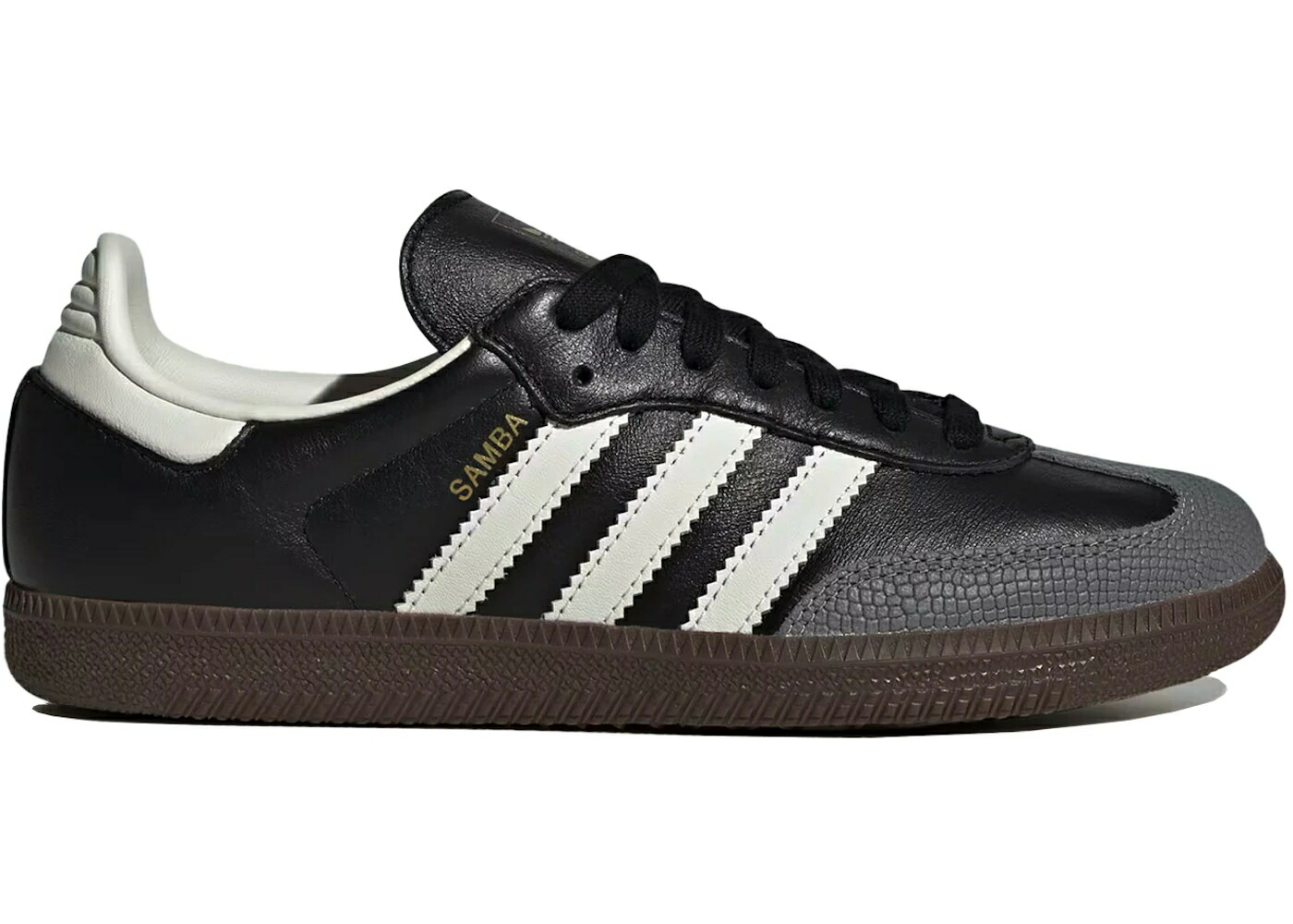 アディダス サンバ 黒色 ブラック 白色 ホワイト ゴールド コア WOMEN'S スニーカー レディース ADIDAS SAMBA OG BLACK OFF WHITE GOLD (WOMEN'S) / CORE BLACK OFF WHITE GOLD