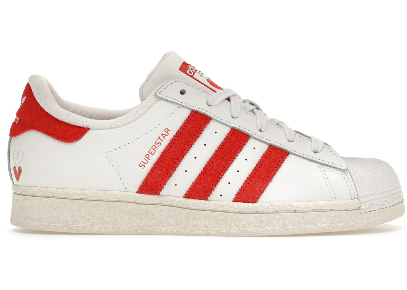 アディダス スーパースター 白色 ホワイト 赤 レッド VALENTINE WOMEN スニーカー レディース ADIDAS SUPERSTAR DAY (2024) (WOMEN) / CLOUD WHITE BRIGHT RED WONDER