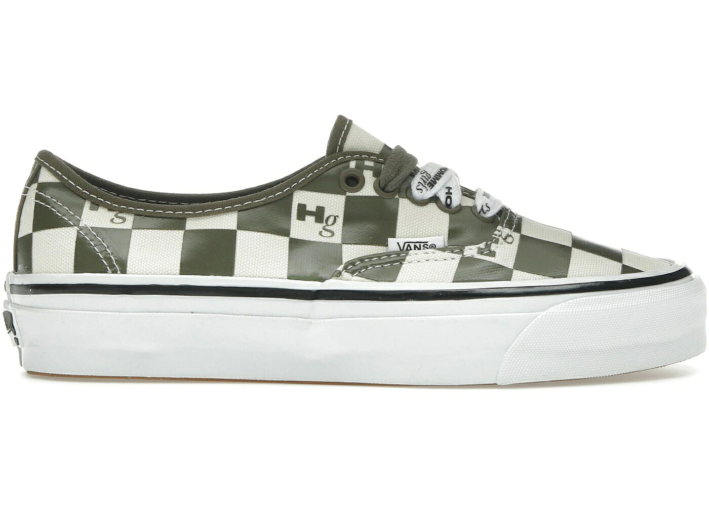 ヴァンズ バンズ オーセンティック 緑 緑であること スニーカー メンズ VANS OTW AUTHENTIC 44 HOMMEGIRLS MILITARY GREEN / CHECKERBOARD MILITARY GREEN